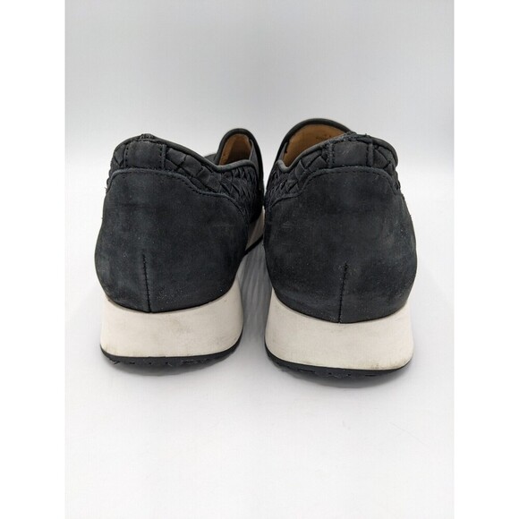 M GEMI The Cerchio Woven Leather Slip On Shoes Black Size 41 Italy Size 9.5 - Picture 4 of 10